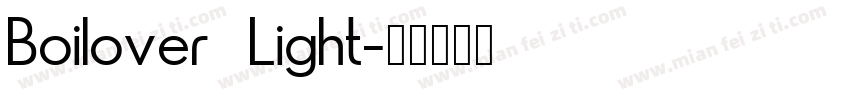 Boilover Light字体转换